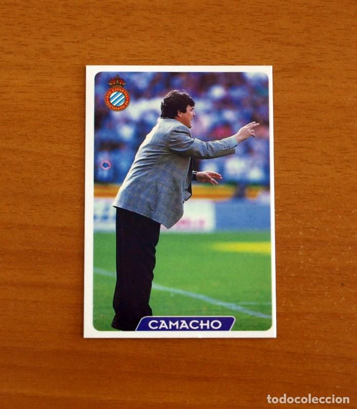 Fu&szlig;ball-Sticker: R.C.D. Espa&ntilde;ol-Espanyol -N&ordm; 92 Camacho Entrenador-Las Fichas de la Liga 95-96-1995-1996 -Mundicromo