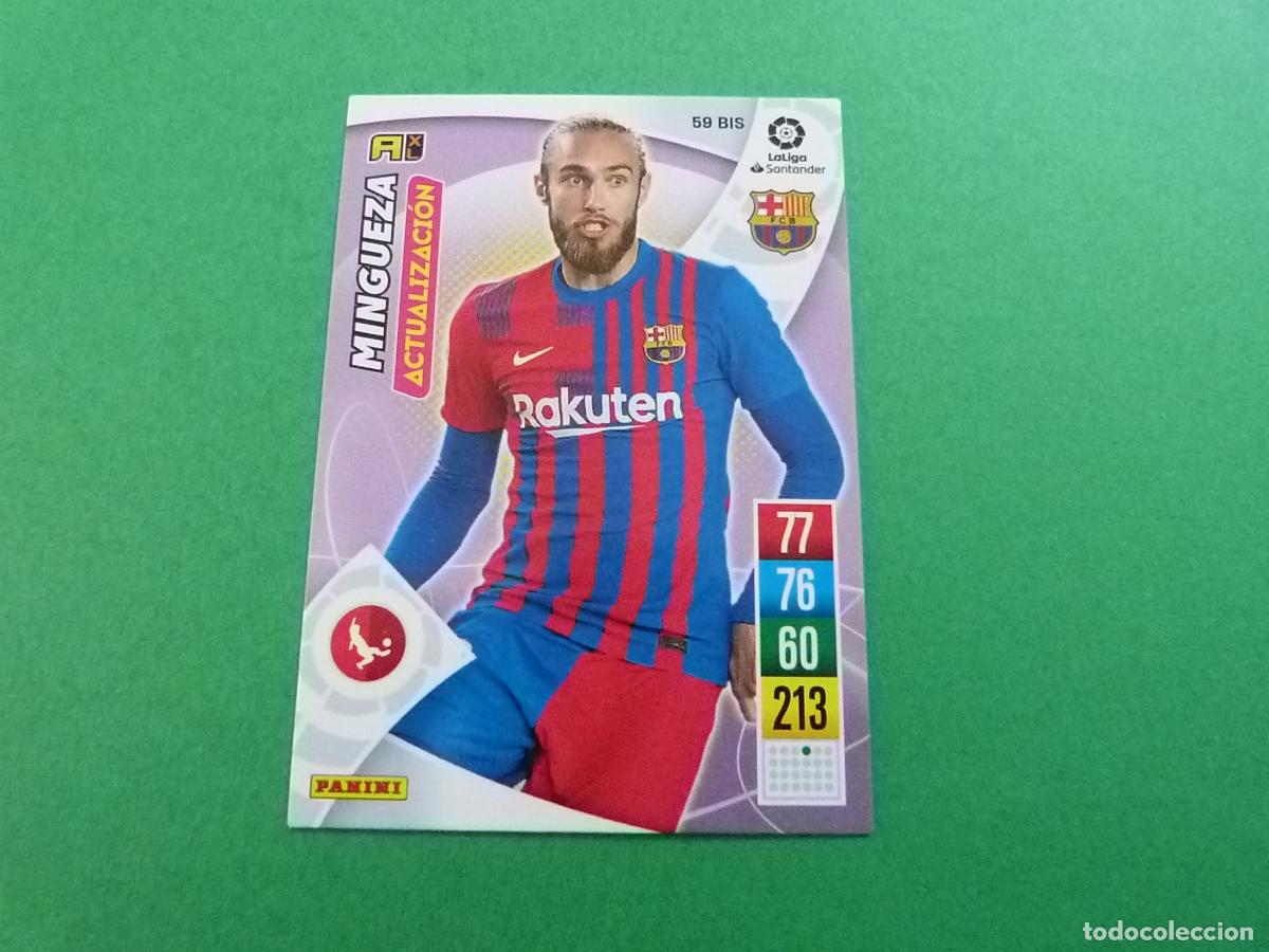 Figurine di Calcio: TRADING CARD FUTBOL MINGUEZA F.C. BARCELONA N&ordm; 59 BIS LIGA ADRENALYN XL 2021-2022/21-22 PANINI