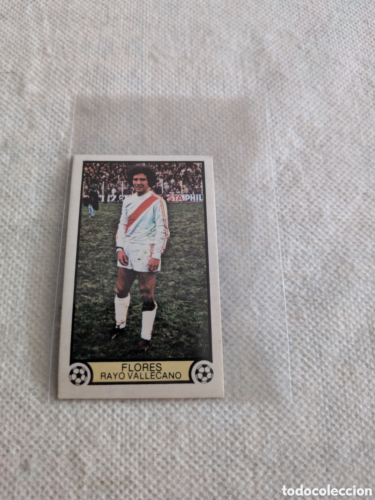 Figurine di Calcio: FLORES. RAYO VALLECANO . LIGA 1979-980. 79-80. NUNCA PEGADO