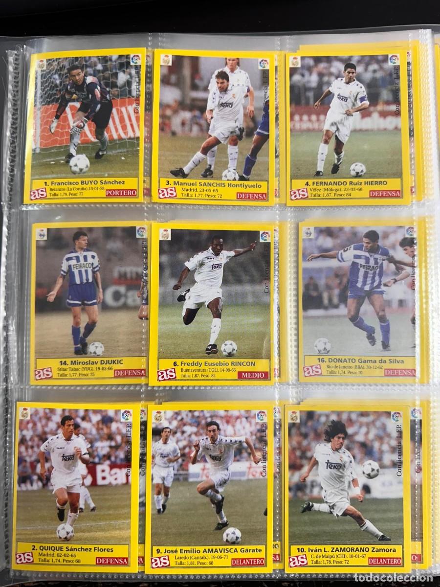 Football Stickers: 249 Cromos diferentes Coleccion Avanzada AS 1995 96 sin pegar (5 cromos escritos trasera)