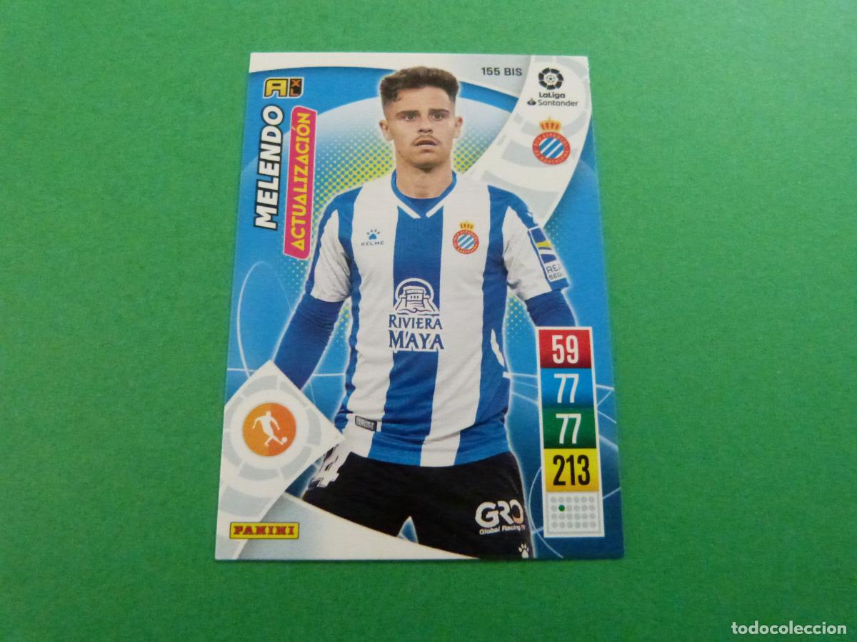Fu&szlig;ball-Sticker: TRADING CARD FUTBOL MELENDO RCD ESPA&Ntilde;OL-ESPANYOL N&ordm; 155 BIS LIGA ADRENALYN XL 2021-2022/21-22 PANINI