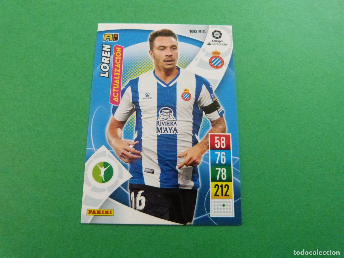 Fu&szlig;ball-Sticker: TRADING CARD FUTBOL LOREN RCD ESPA&Ntilde;OL-ESPANYOL N&ordm; 160 BIS LIGA ADRENALYN XL 2021-2022/21-22 PANINI