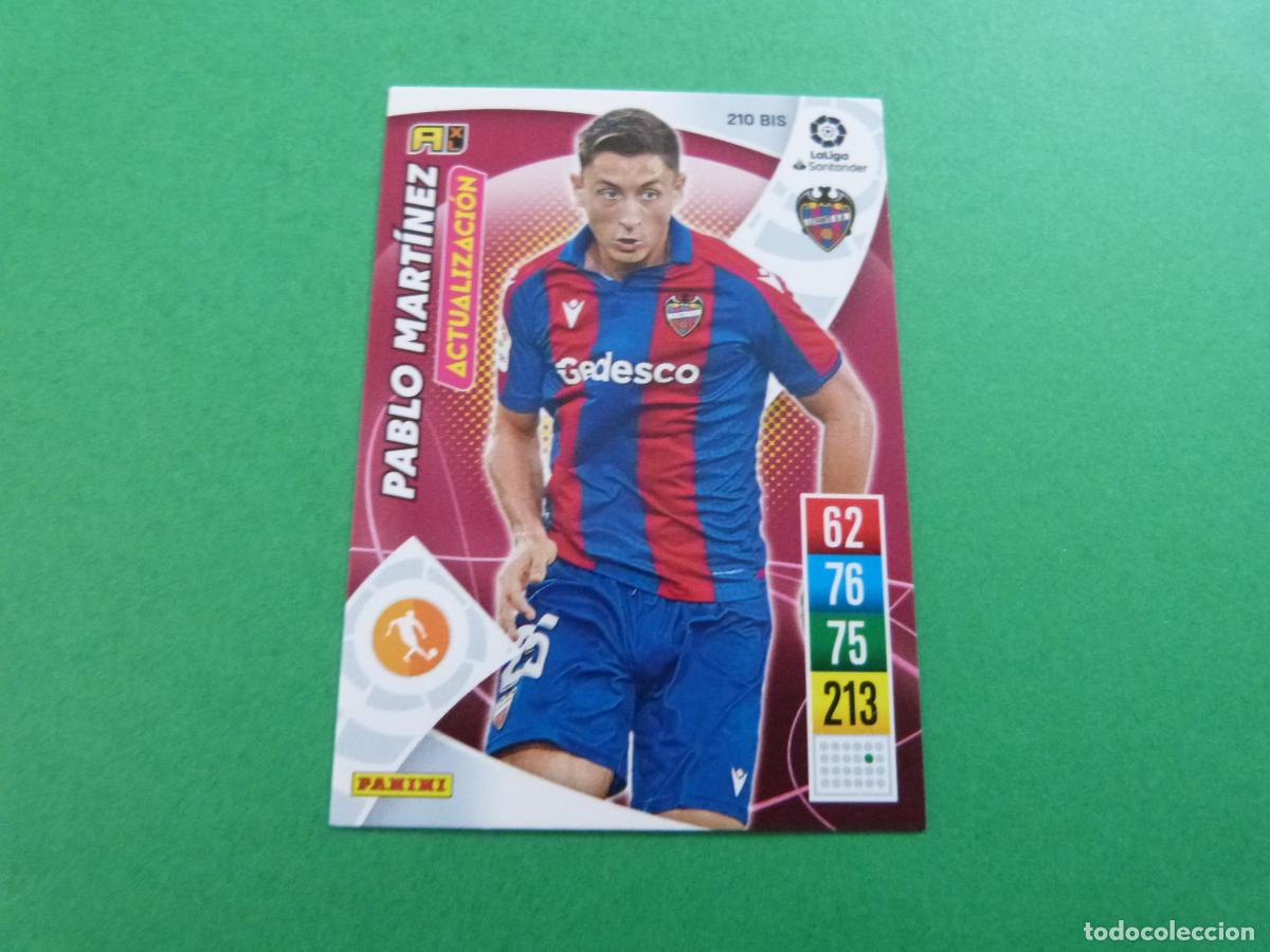 Cartes &agrave; collectionner de Football: TRADING CARD FUTBOL PABLO MARTINEZ LEVANTE U.D. N&ordm; 210 BIS LIGA ADRENALYN XL 2021-2022/21-22 PANINI