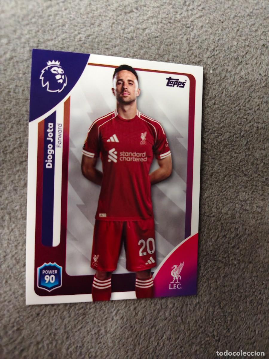 Cartes &agrave; collectionner de Football: 176 PREMIER LEAGUE 2025 26 DIOGO JOTA LIVERPOOL TOPPS 25 2026 TRADING CARDS AAL