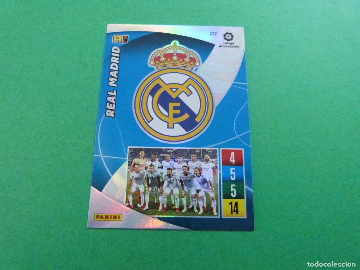 Cartes &agrave; collectionner de Football: TRADING CARD FUTBOL ESCUDO REAL MADRID C.F. N&ordm; 217 LIGA ADRENALYN XL 2021-2022/21-22 PANINI