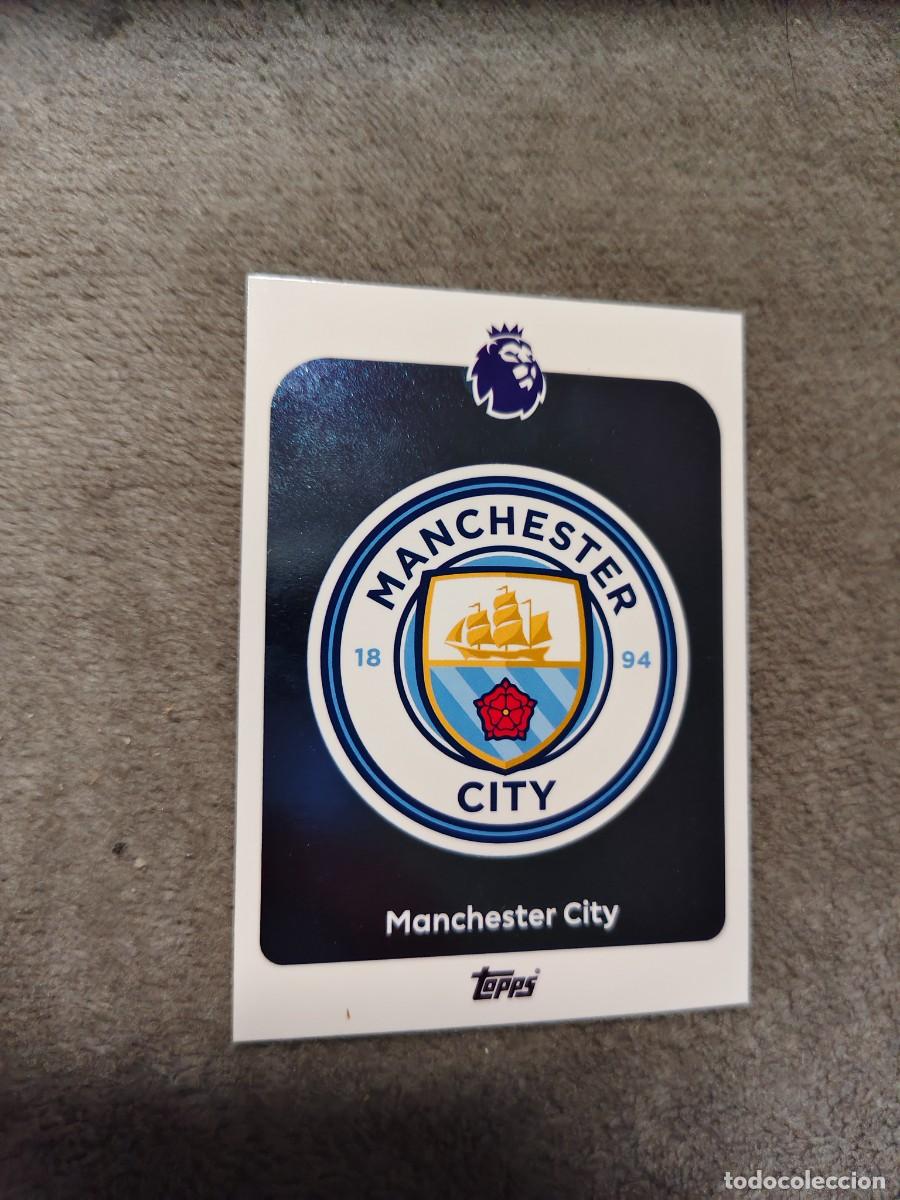 Cartes &agrave; collectionner de Football: 181 PREMIER LEAGUE 2025 26 BADGE ESCUDO MANCHESTER CITY TOPPS 25 2026 TRADING CARDS AAL