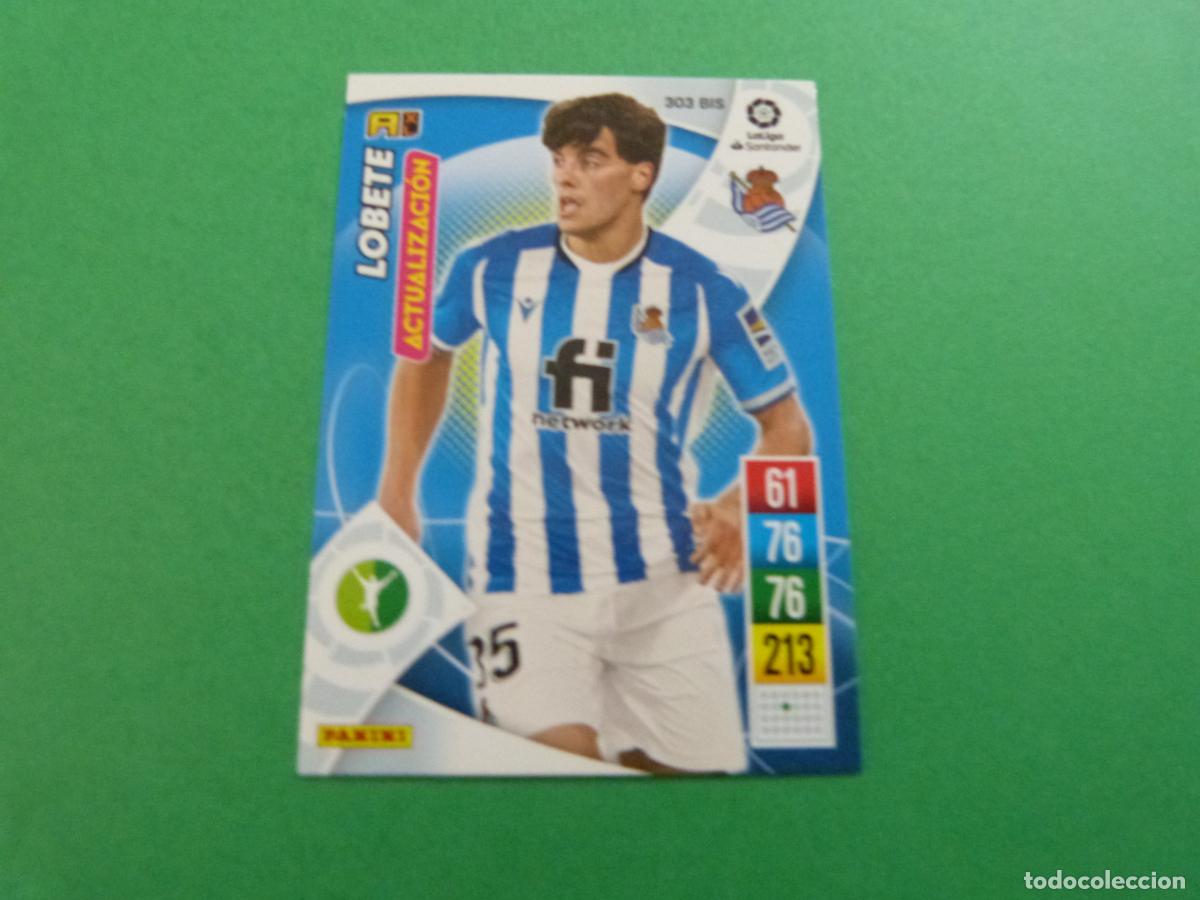Fu&szlig;ball-Sticker: TRADING CARD FUTBOL LOBETE REAL SOCIEDAD N&ordm; 303 BIS LIGA ADRENALYN XL 2021-2022/21-22 PANINI