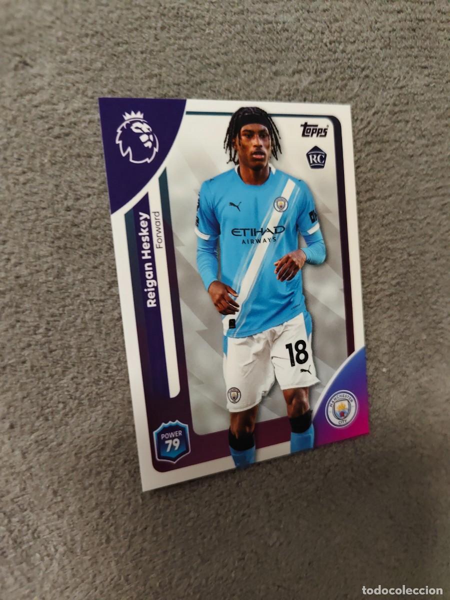 Fu&szlig;ball-Sticker: 193 PREMIER LEAGUE 2025 26 REIGAN HESKEY ROOKIE MANCHESTER CITY TOPPS 25 2026 TRADING CARDS AAL