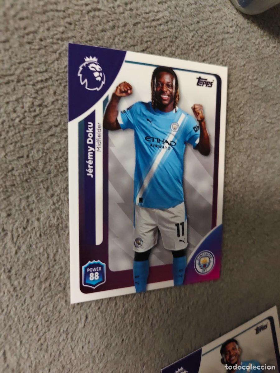 Fu&szlig;ball-Sticker: 189 PREMIER LEAGUE 2025 26 J&Eacute;R&Eacute;MY DOKU MANCHESTER CITY TOPPS 25 2026 TRADING CARDS AAL