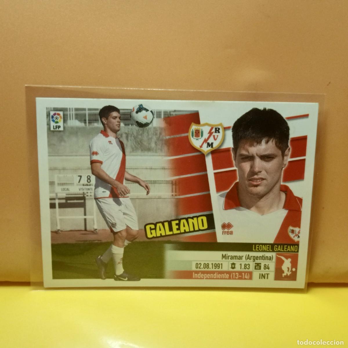 Fu&szlig;ball-Sticker: EDICIONES ESTE: 2013 2014 13 14 RAYO VALLECANO GALEANO 6B 6 B