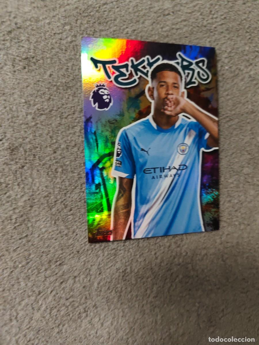 Cromos de f&uacute;tbol: 198 PREMIER LEAGUE 2025 26 S&Aacute;VIO MANCHESTER CITY TEKKER TOPPS 25 2026 TRADING CARDS AAL
