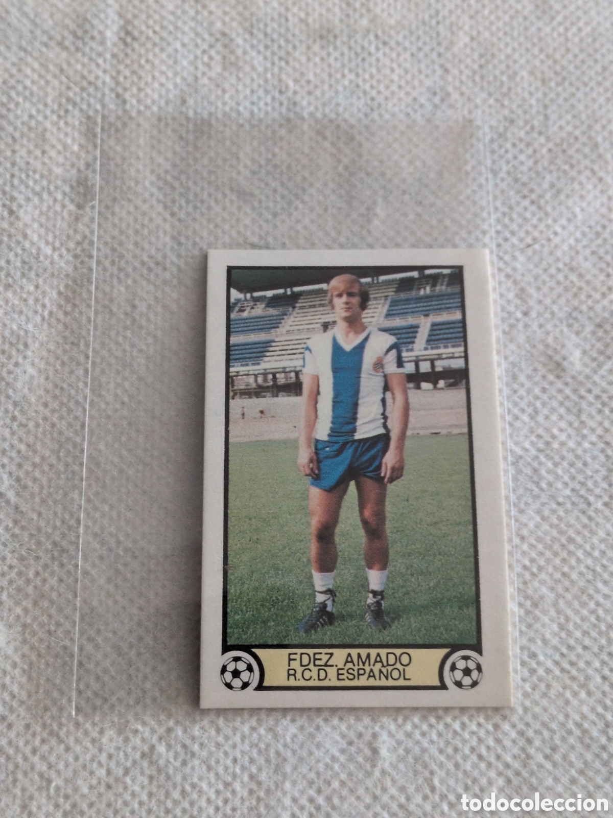Cromos de f&uacute;tbol: FERNANDEZ AMADO RCD ESPA&Ntilde;OL 79-80 ESTE NUNCA PEGADO