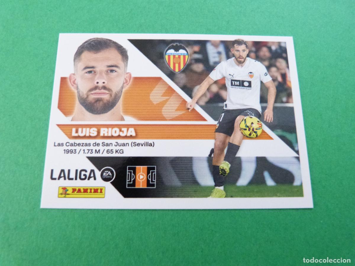 Cromos de f&uacute;tbol: CROMO FUTBOL LUIS RIOJA VALENCIA C.F. SIN PEGAR N&ordm; 14 LIGA ESTE 2026-2027/26-27 PANINI
