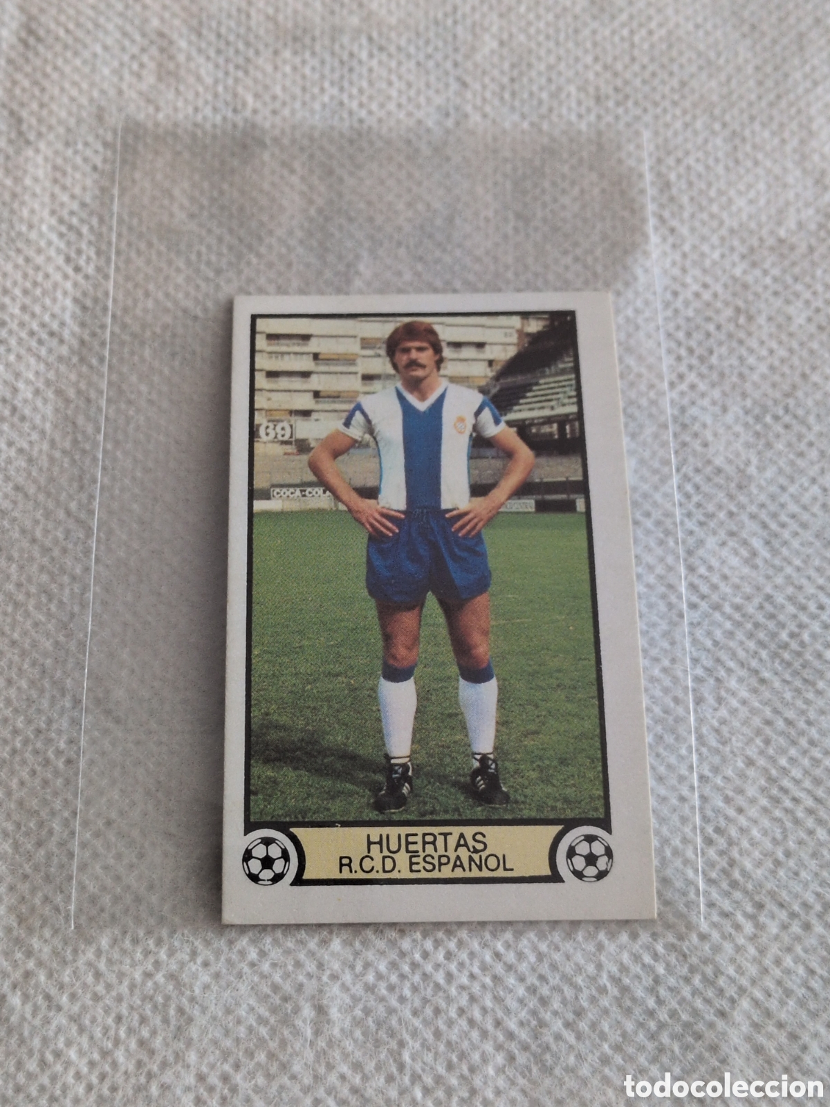 Cromos de f&uacute;tbol: HUERTAS R. C. D. ESPA&Ntilde;OL LIGA ESTE 1979/80 79 80 NUNCA PEGADO SIN PEGAR