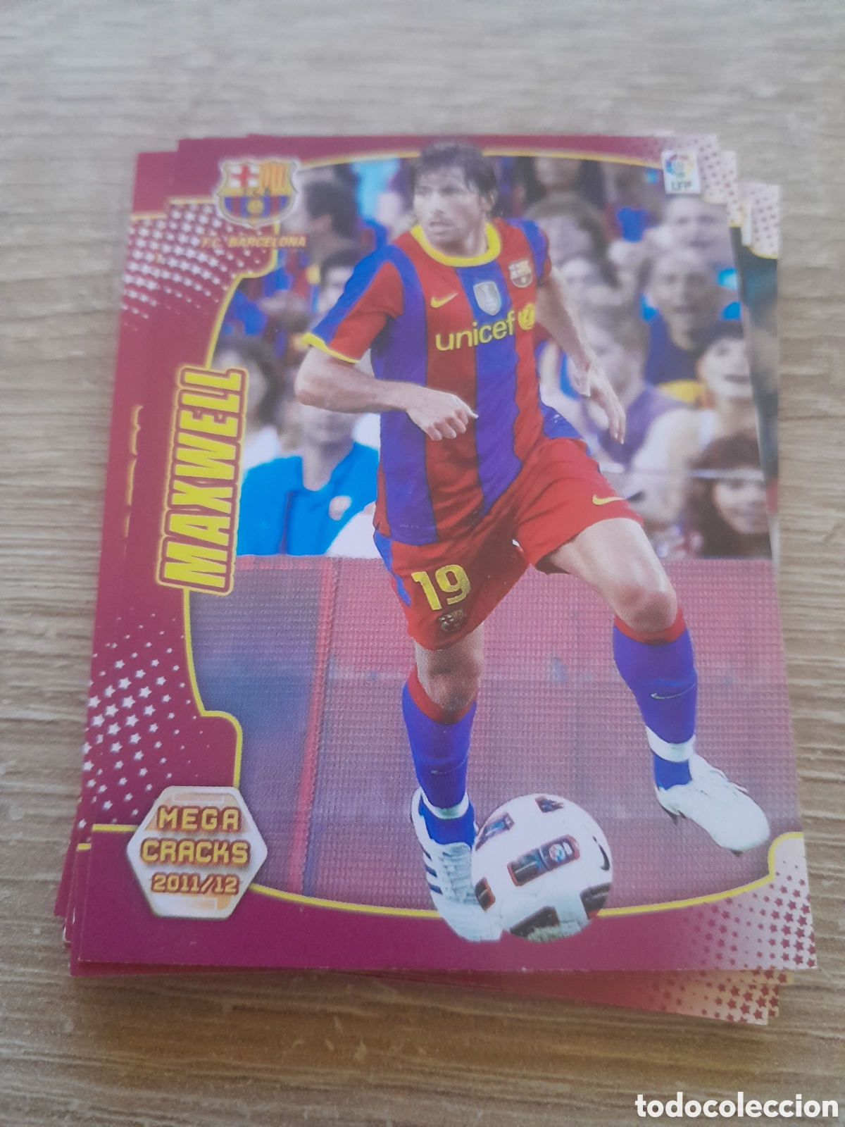 Fu&szlig;ball-Sticker: N&ordm; 44 maxwell - barcelona MEGACRACKS 2011 2012 LA LIGA PANINI MGK 11-12