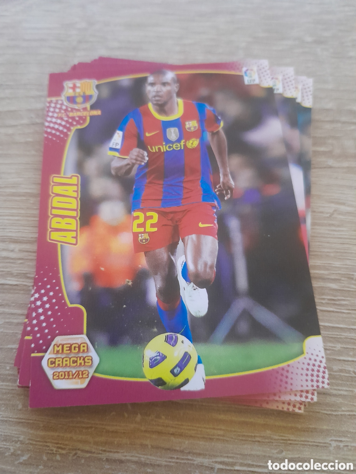 Figurine di Calcio: N&ordm; 43 abidal - barcelona MEGACRACKS 2011 2012 LA LIGA PANINI MGK 11-12