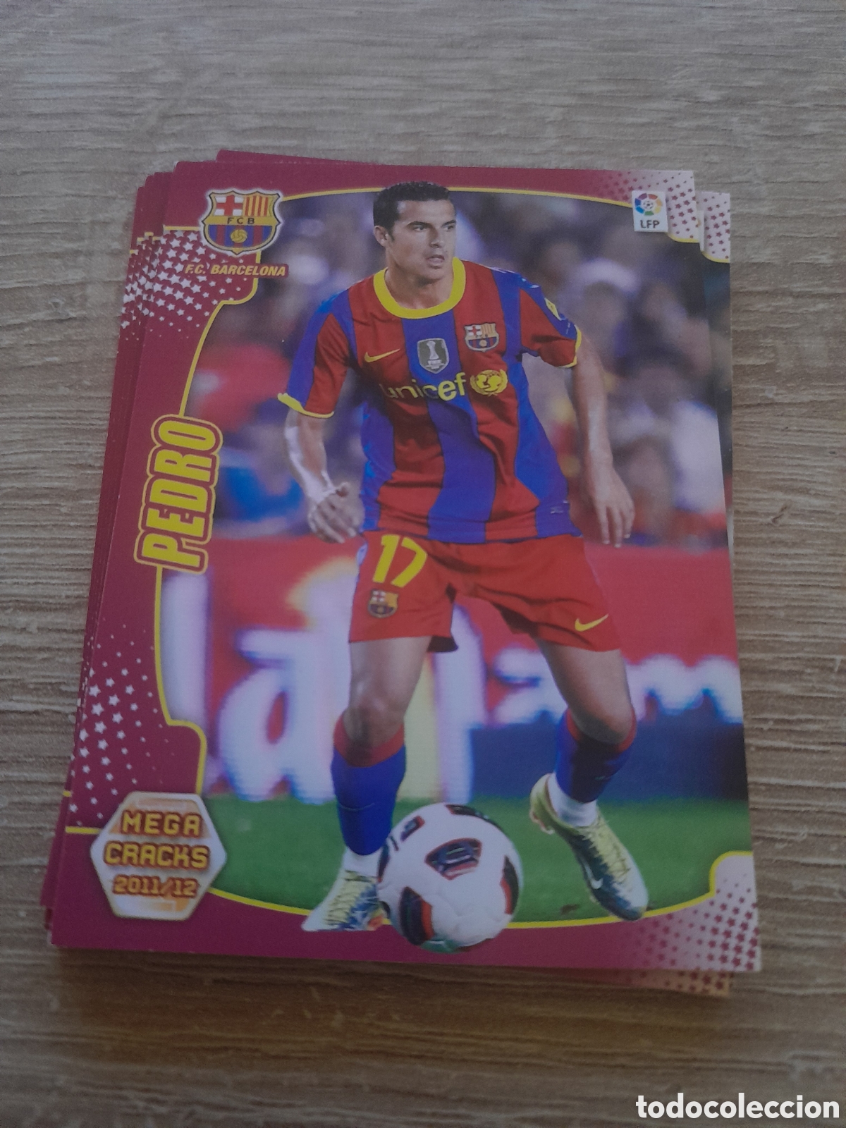 Figurine di Calcio: N&ordm; 54 pedro - barcelona MEGACRACKS 2011 2012 LA LIGA PANINI MGK 11-12