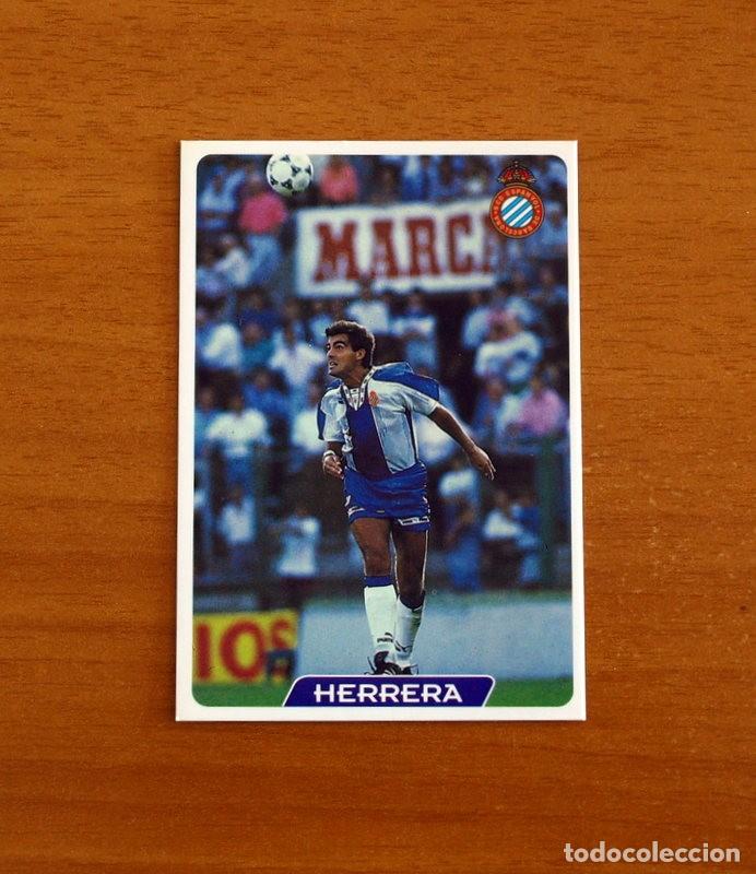 Figurine di Calcio: R.C.D. Espa&ntilde;ol-Espanyol -N&ordm; 96 Herrera -Las Fichas de la Liga 95-96-1995-1996 -Mundicromo