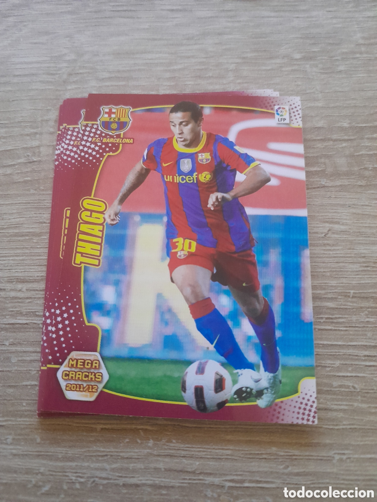Figurine di Calcio: N&ordm; 50 thiago - barcelona MEGACRACKS 2011 2012 LA LIGA PANINI MGK 11-12