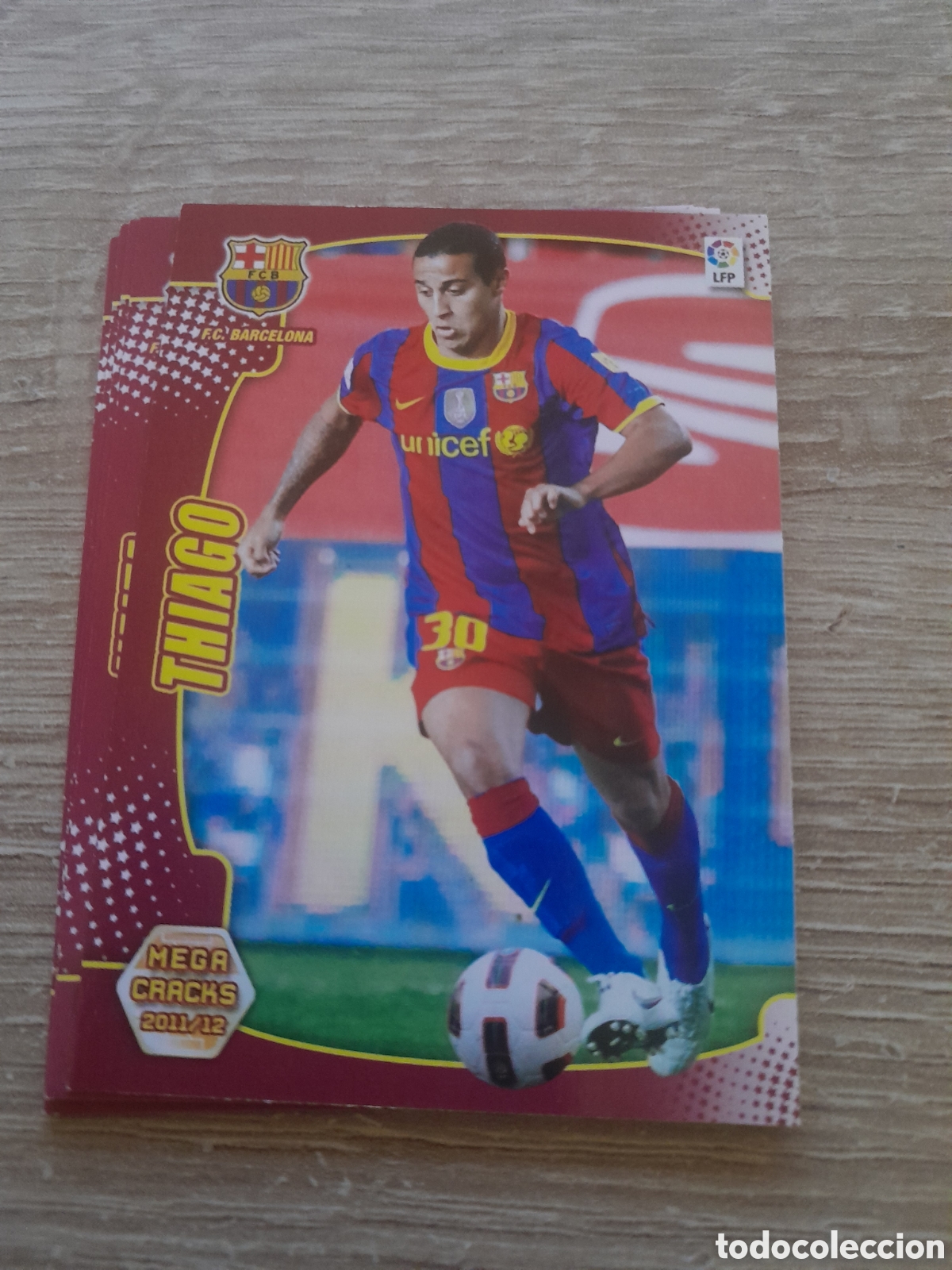 Figurine di Calcio: N&ordm; 50 thiago - barcelona MEGACRACKS 2011 2012 LA LIGA PANINI MGK 11-12