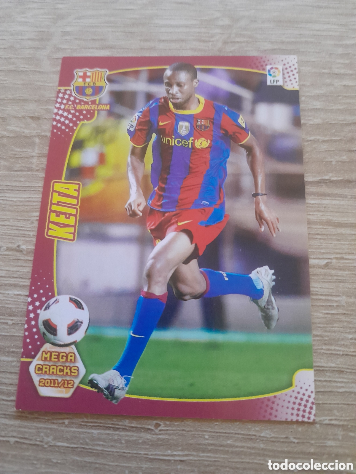 Figurine di Calcio: N&ordm; 49 keita - barcelona MEGACRACKS 2011 2012 LA LIGA PANINI MGK 11-12