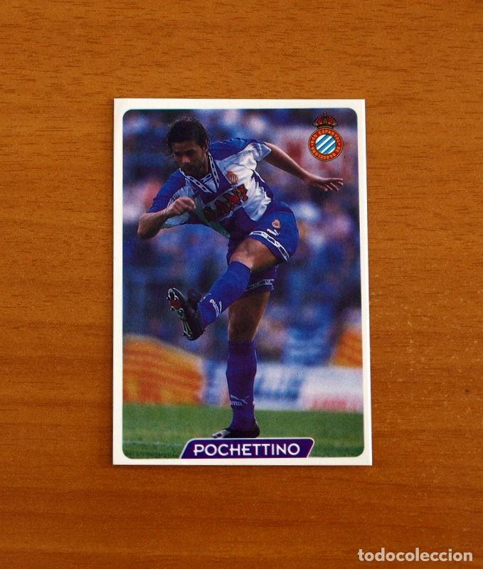 Figurine di Calcio: R.C.D. Espa&ntilde;ol-Espanyol -N&ordm; 97 Pochettino -Las Fichas de la Liga 95-96-1995-1996 -Mundicromo