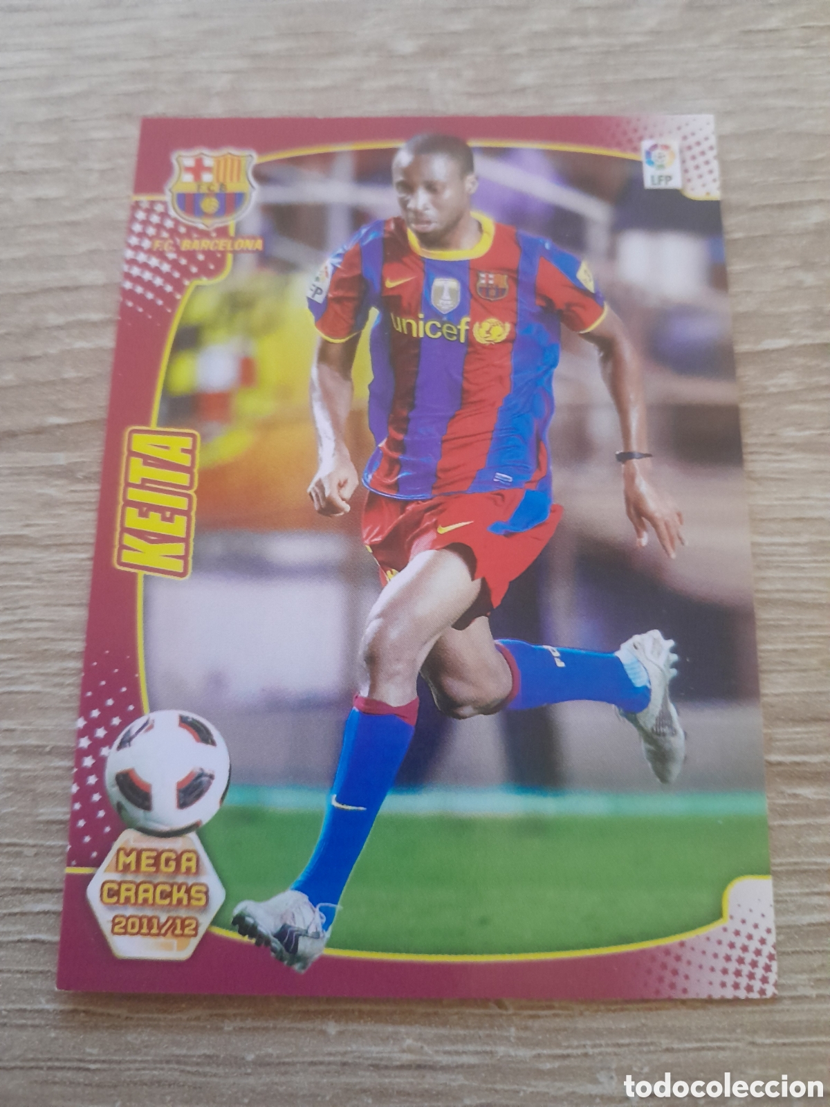 Figurine di Calcio: N&ordm; 49 keita - barcelona MEGACRACKS 2011 2012 LA LIGA PANINI MGK 11-12