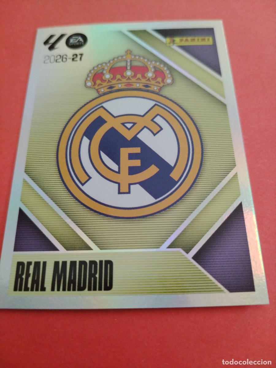 Cromos de f&uacute;tbol: ESTE 2026 2027 REAL MADRID N 1 ESCUDO