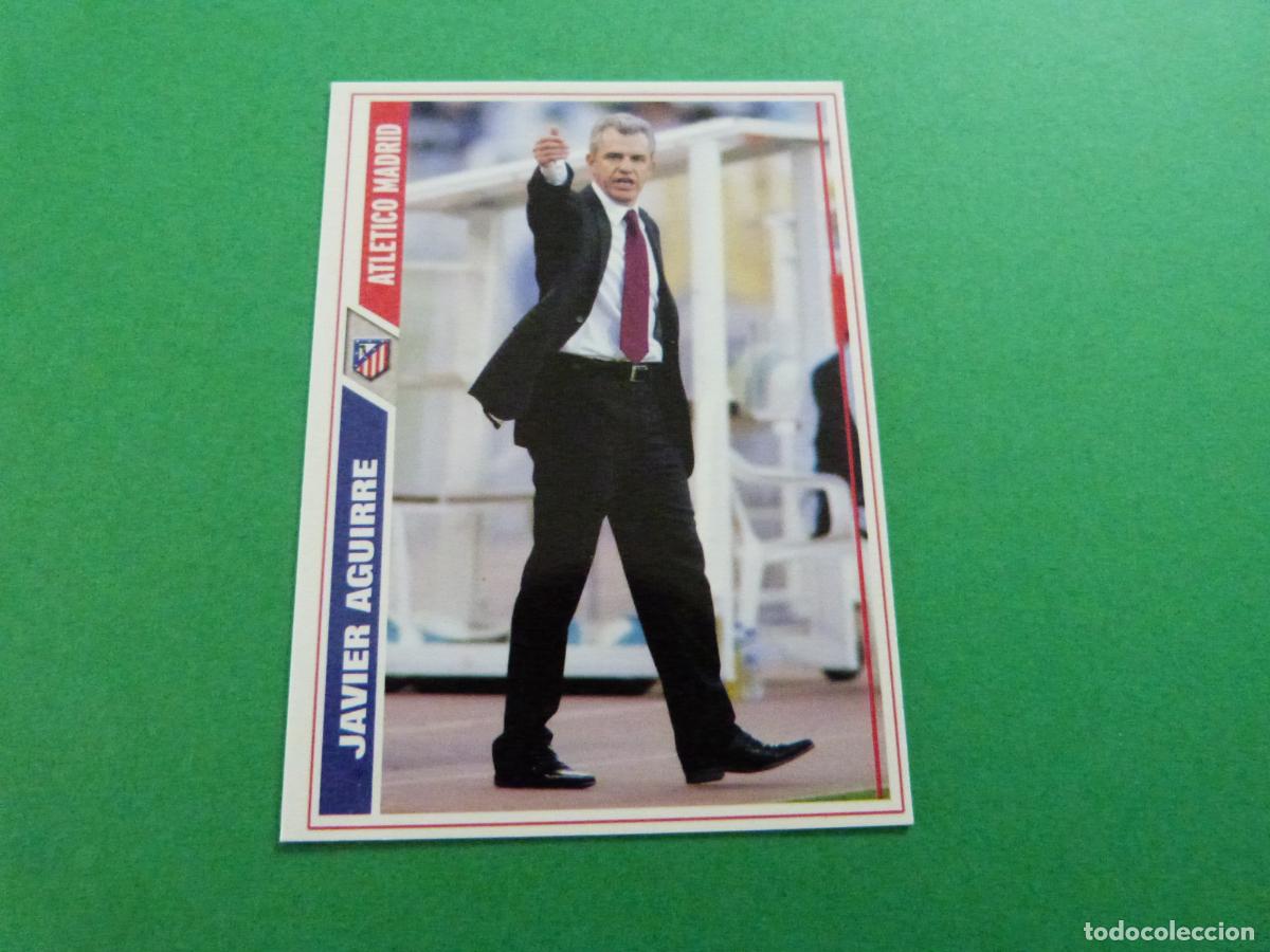 Cromos de f&uacute;tbol: TRADING CARD FUTBOL JAVIER AGUIRRE ATLETICO DE MADRID N&ordm; 166 FICHAS LIGA MUNDICROMO 2007-2008/07-08