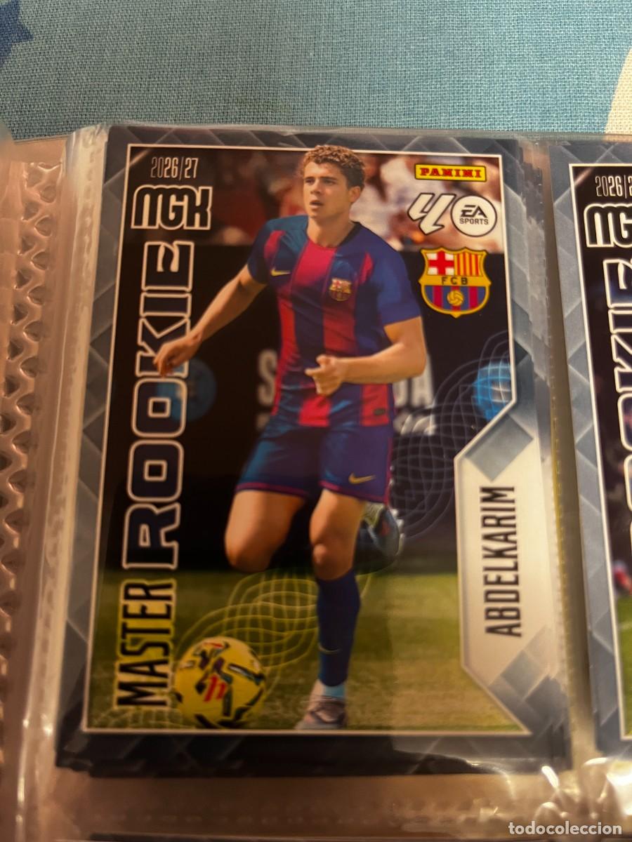 Cromos de f&uacute;tbol: MEGACRACKS MGK 2026 2027 26 27 PANINI N&ordm; 406 ABDELKARIM BARCELONA MASTER ROOKIE