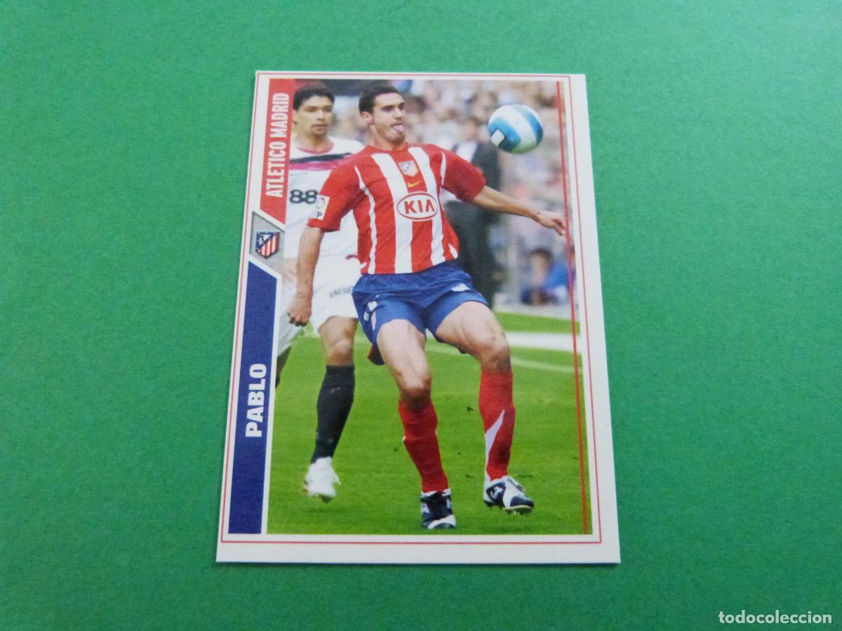 Cromos de f&uacute;tbol: TRADING CARD FUTBOL PABLO ATLETICO DE MADRID N&ordm; 171 FICHAS LIGA MUNDICROMO 2007-2008/07-08