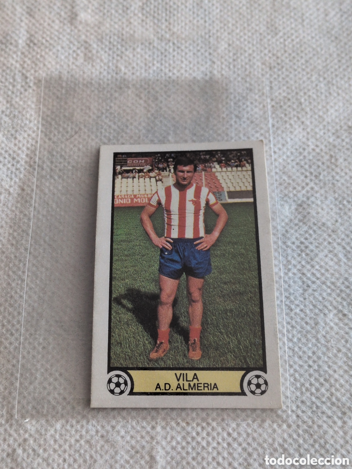 Cromos de f&uacute;tbol: ESTE 79 80 FICHAJE N&ordm; 14 VILA ALMERIA 1979 1980