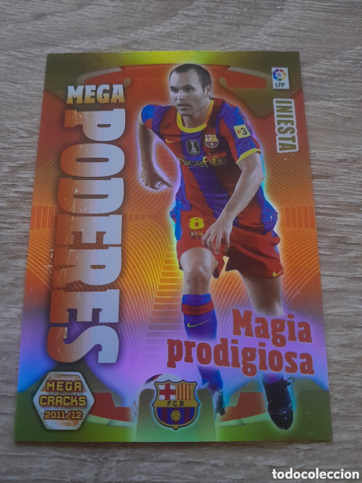 Cartes &agrave; collectionner de Football: N&ordm; 384 iniesta poderes - barcelona MEGACRACKS 2011 2012 LA LIGA PANINI MGK 11-12