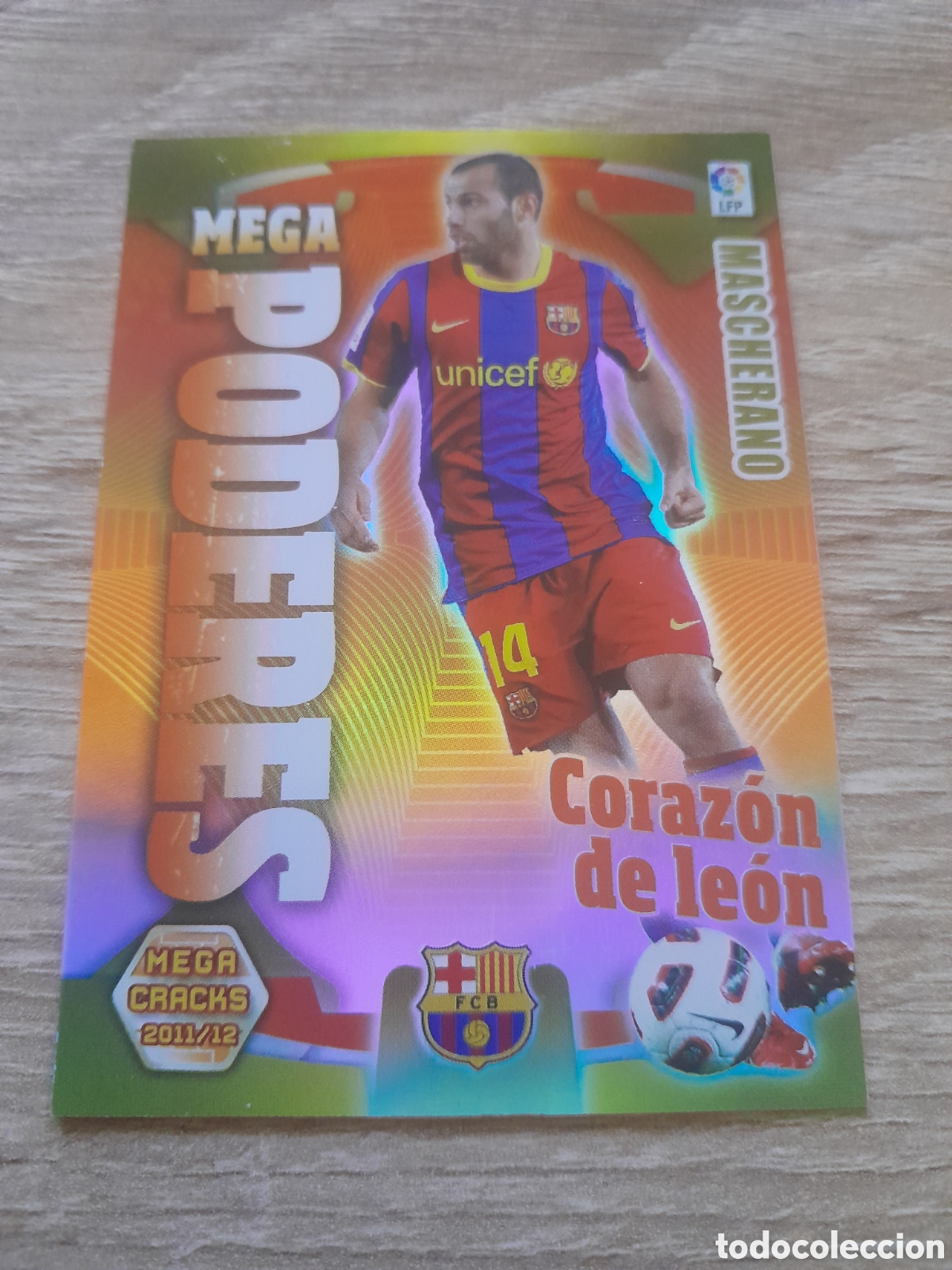 Cromos de f&uacute;tbol: N&ordm; 390 mascherano poderes - barcelona MEGACRACKS 2011 2012 LA LIGA PANINI MGK 11-12
