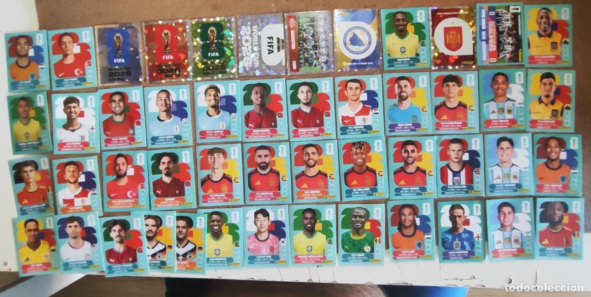 Cromos de f&uacute;tbol: FIFA WORLD CUP 2026 LOTE DE 49 STICKERS SIN REPETIR # PANINI
