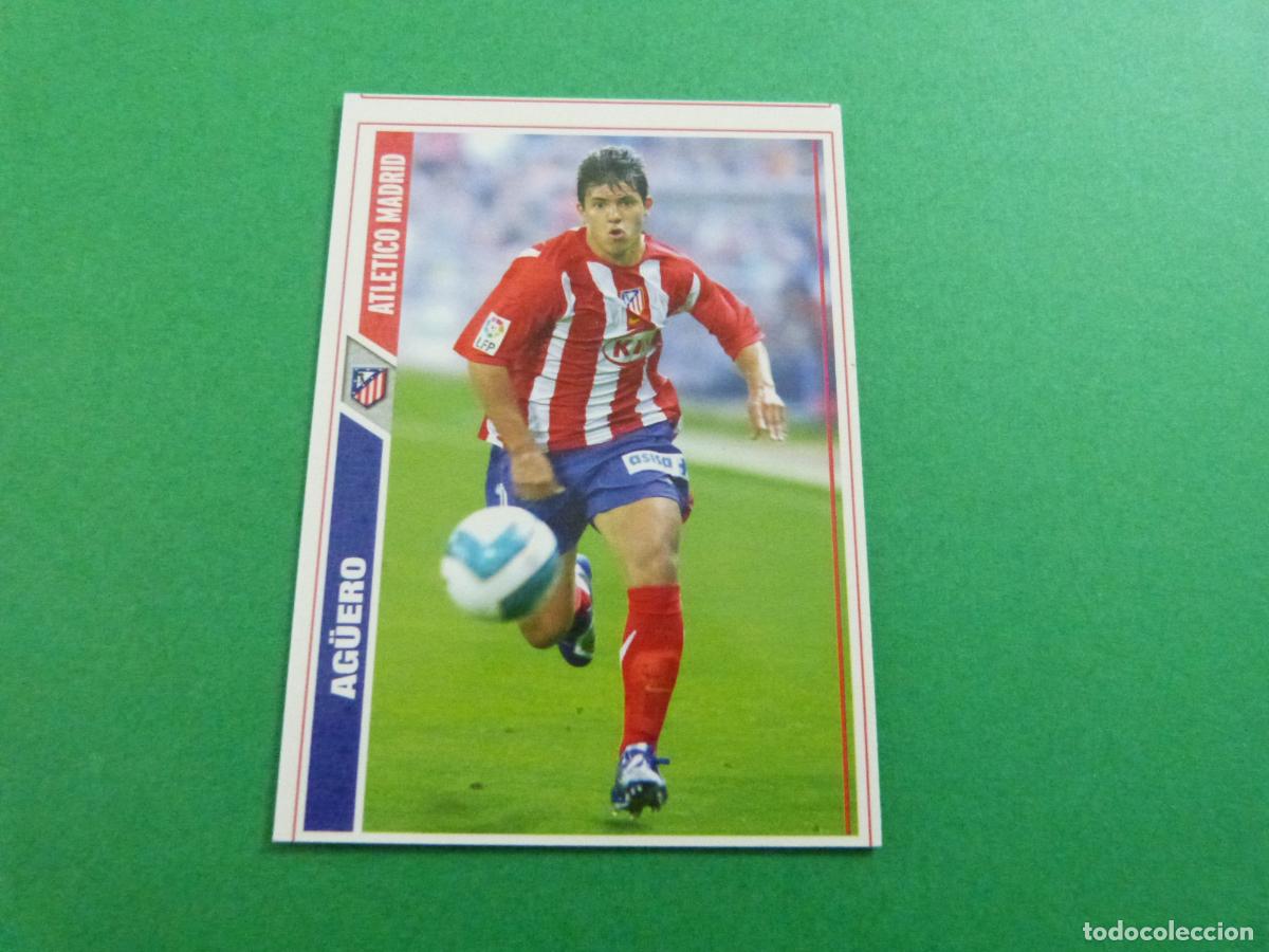 Cromos de f&uacute;tbol: TRADING CARD FUTBOL AG&Uuml;ERO ATLETICO DE MADRID N&ordm; 186 FICHAS LIGA MUNDICROMO 2007-2008/07-08