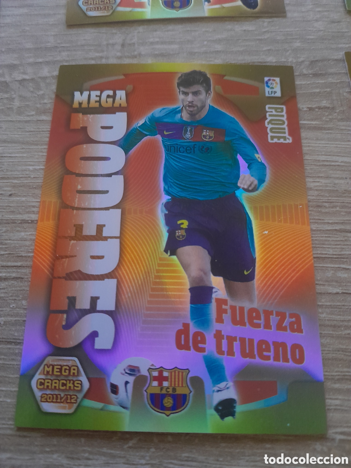 Cromos de f&uacute;tbol: N&ordm; 395 pique poderes - barcelona MEGACRACKS 2011 2012 LA LIGA PANINI MGK 11-12