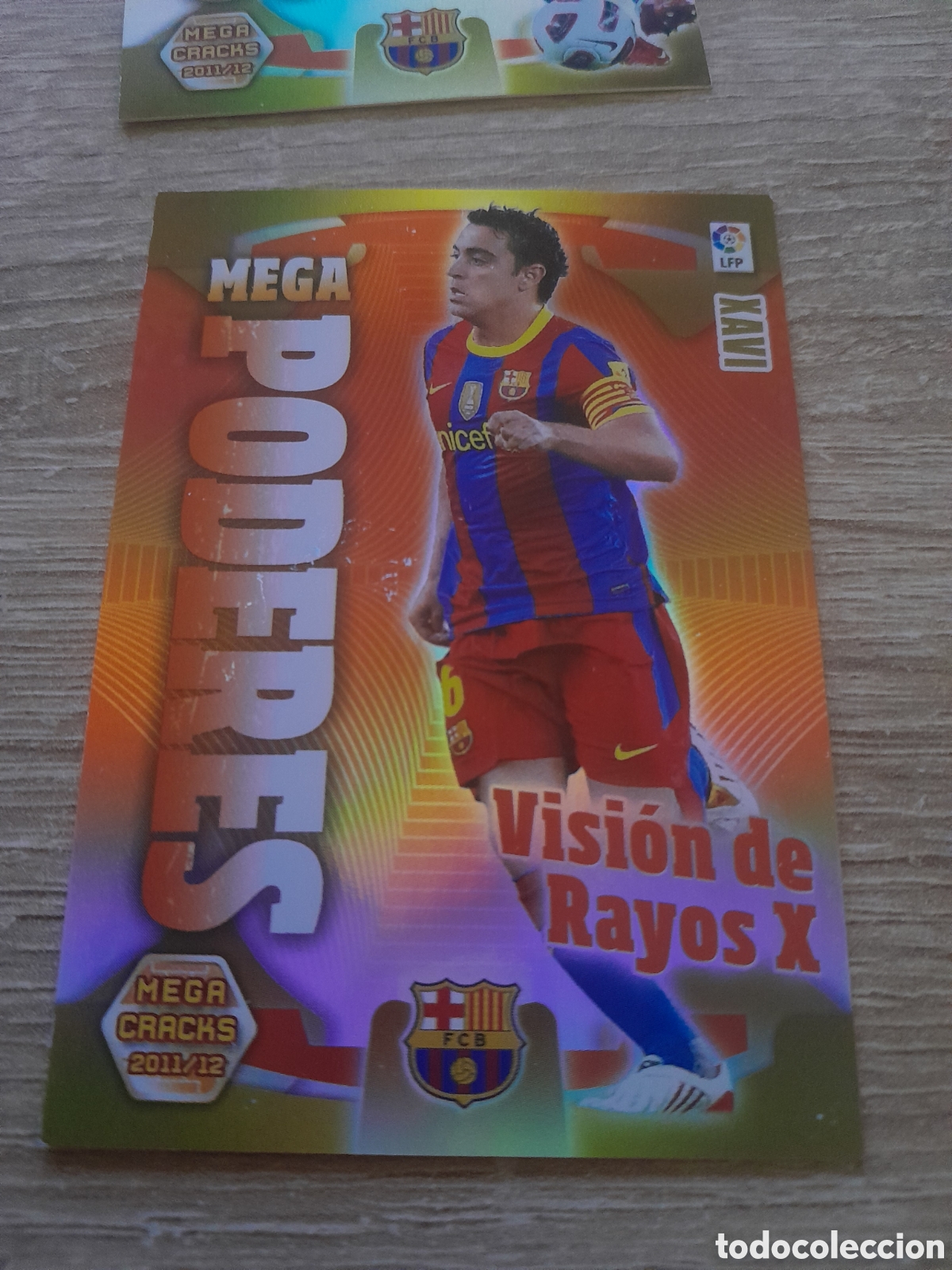 Cromos de f&uacute;tbol: N&ordm; 405 xavi poderes - barcelona MEGACRACKS 2011 2012 LA LIGA PANINI MGK 11-12