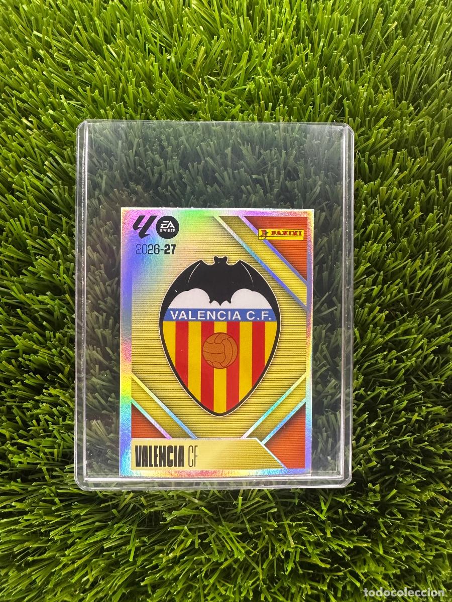 Cromos de f&uacute;tbol: N&ordm; 1 Escudo Valencia CF Liga Este 26 27