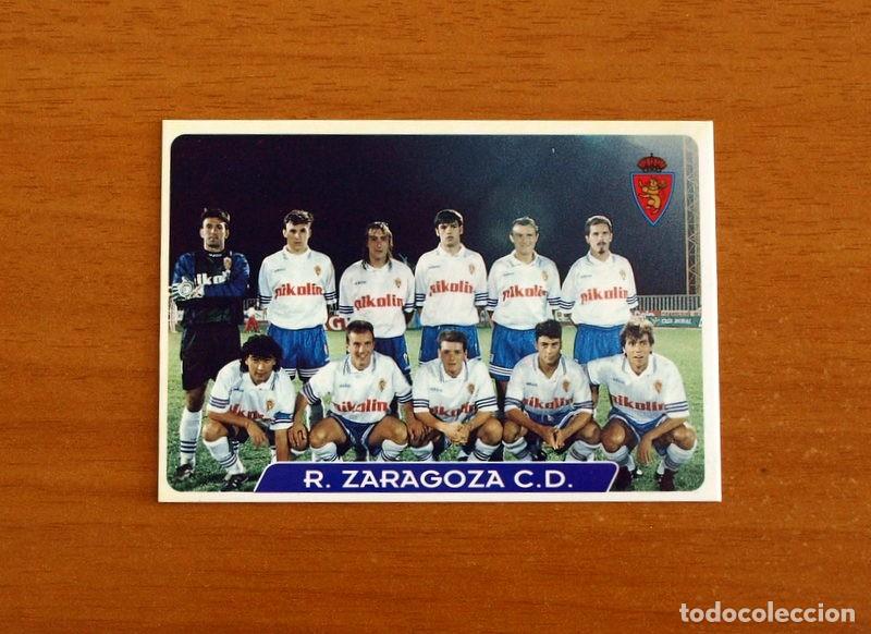 Cromos de f&uacute;tbol: Real Zaragoza -N&ordm; 109 Alineaci&oacute;n-Equipo -Las Fichas de la Liga 95-96-1995-1996 -Mundicromo