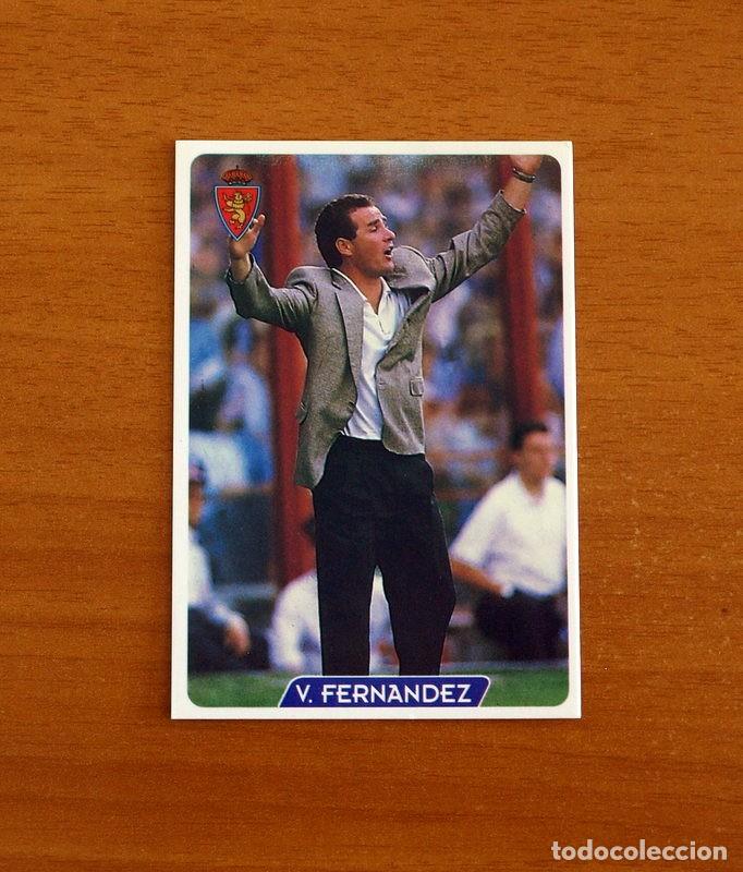 Cromos de f&uacute;tbol: Real Zaragoza -N&ordm; 110 V&iacute;ctor Fern&aacute;ndez Entrenador -Las Fichas de la Liga 95-96-1995-1996 -Mundicromo