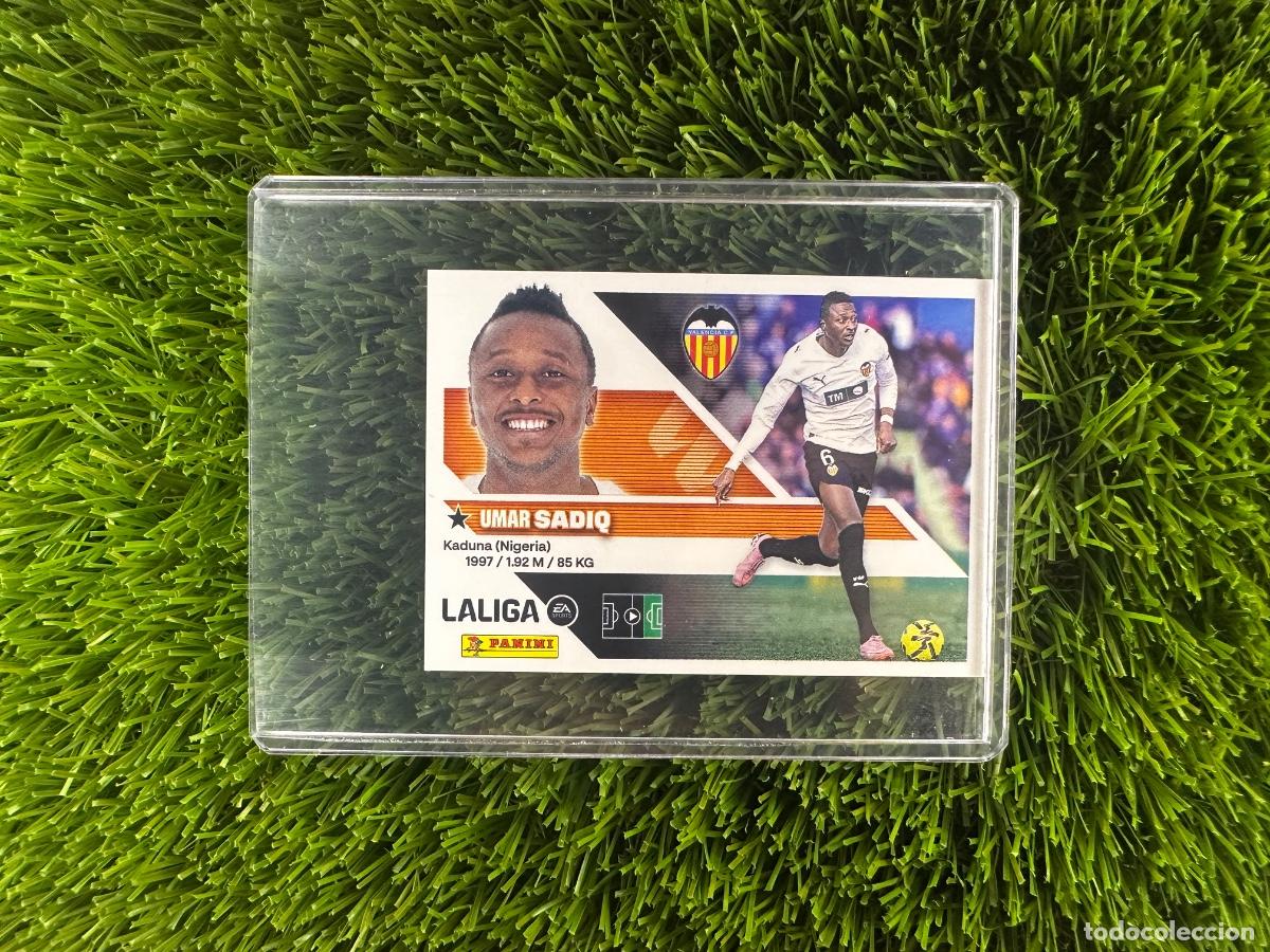 Cromos de f&uacute;tbol: N&ordm; 20A Sadiq Valencia CF Liga Este 26 27