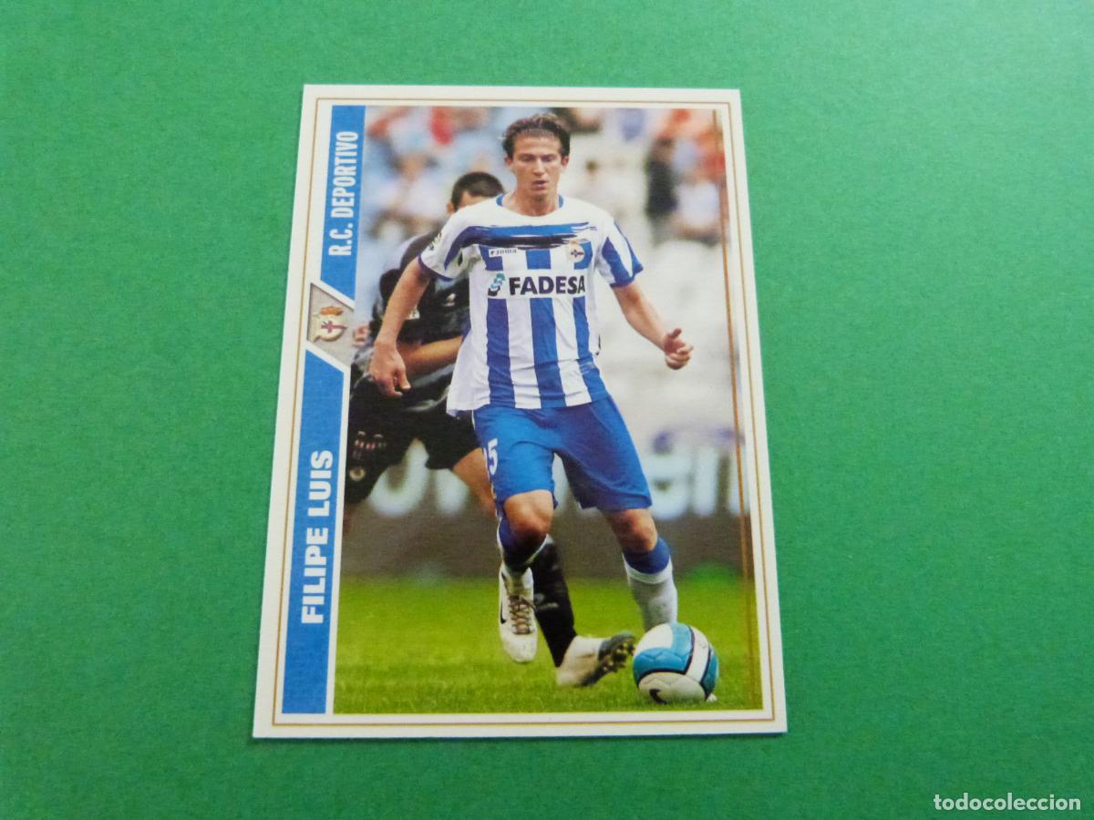 Cromos de f&uacute;tbol: TRADING CARD FUTBOL FILIPE LUIS DEPORTIVO LA CORU&Ntilde;A N&ordm; 336 FICHAS LIGA MUNDICROMO 2007-2008/07-08