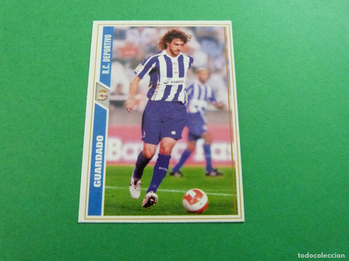 Cromos de f&uacute;tbol: TRADING CARD FUTBOL GUARDADO DEPORTIVO LA CORU&Ntilde;A N&ordm; 337 FICHAS LIGA MUNDICROMO 2007-2008/07-08