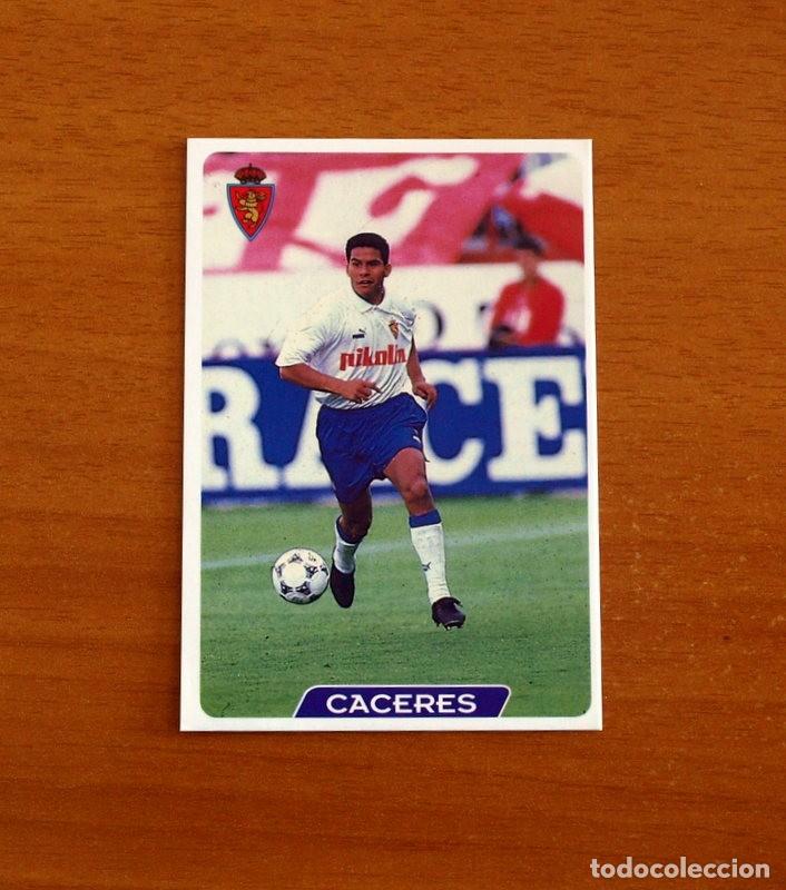 Figurine di Calcio: Real Zaragoza -N&ordm; 116 Caceres -Las Fichas de la Liga 95-96-1995-1996 -Mundicromo
