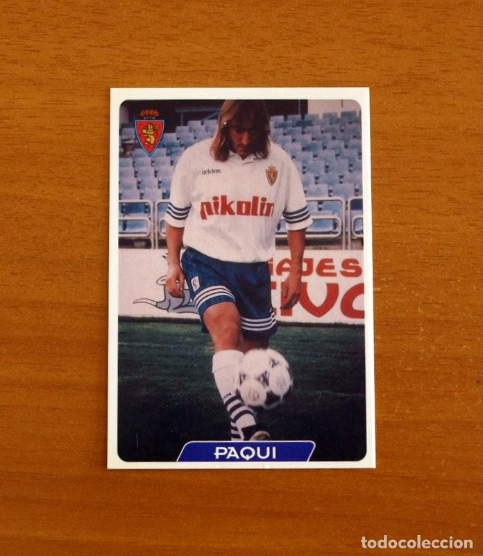 Figurine di Calcio: Real Zaragoza -N&ordm; 117 Paqui -Las Fichas de la Liga 95-96-1995-1996 -Mundicromo