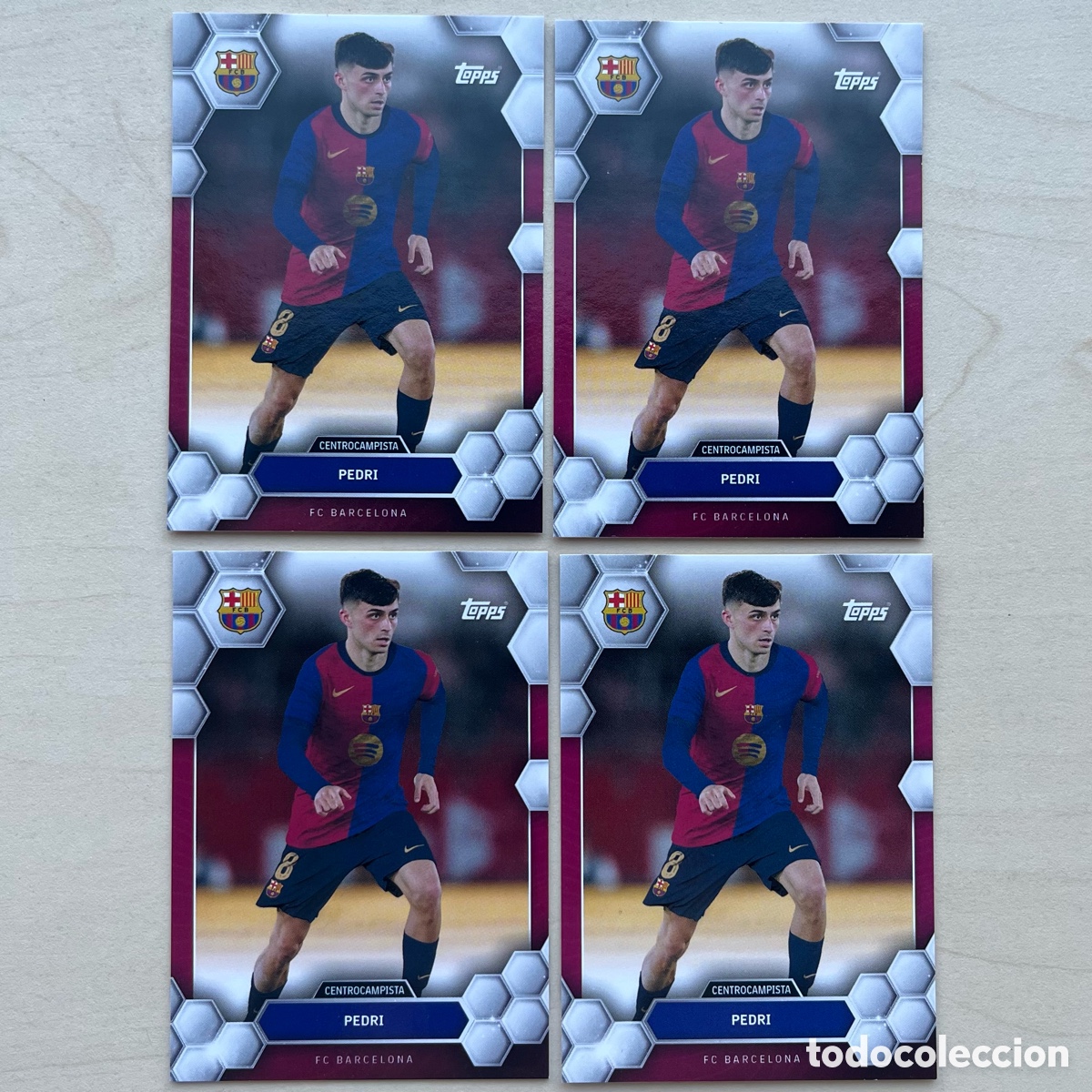 Cromos de f&uacute;tbol: Lote 4 Pedri FC Barcelona Fan Set 2024-25