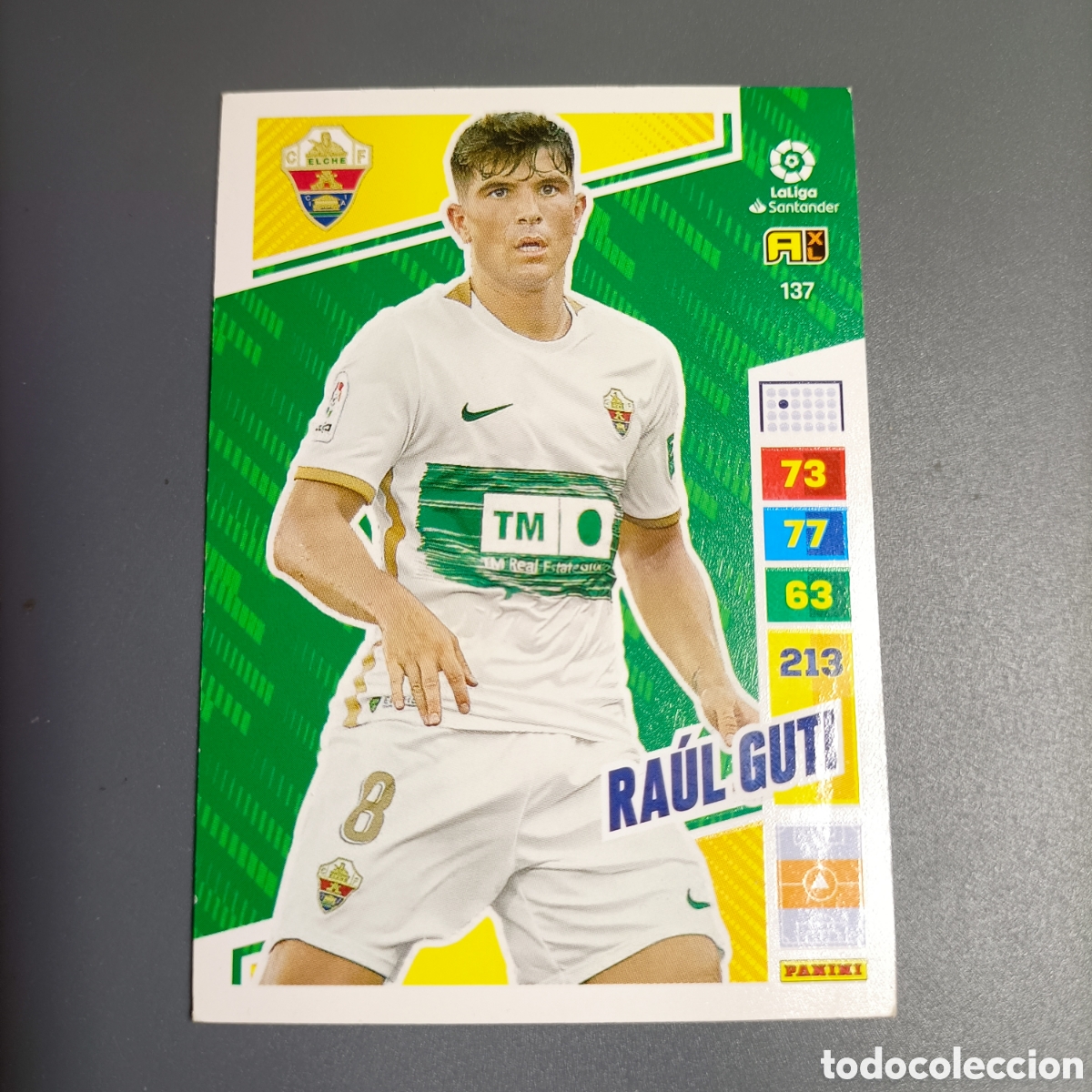 Cromos de f&uacute;tbol: ADRENALYN. LIGA 2022-2023 (ELCHE) №137 RA&Uacute;L GUTI