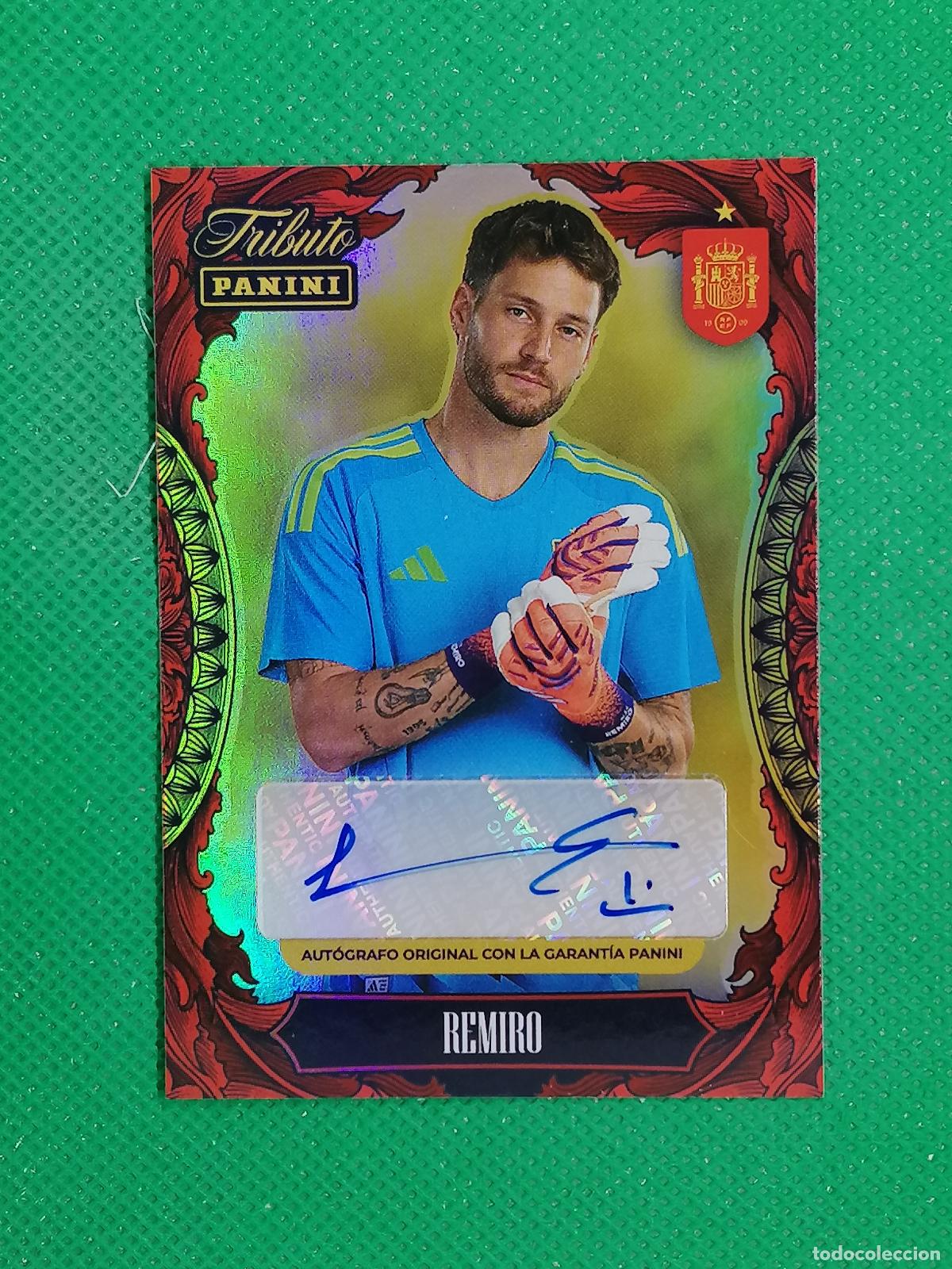 Cromos de f&uacute;tbol: REMIRO AUTO AUTOGRAFO ORIGINAL FIRMA ⚽PANINI TRIBUTO SELECCION ESPA&Ntilde;OLA ESPA&Ntilde;A CARD 26 2026⚽