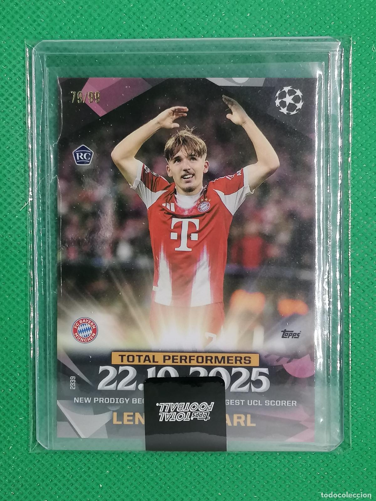 Cromos de f&uacute;tbol: LENNART KARL ROOKIE BAYERN MUNICH TOTAL PERFORMERS /99 ⚽ TTF TOPPS TOTAL FOOTBALL 25 26 2025 2026 ⚽